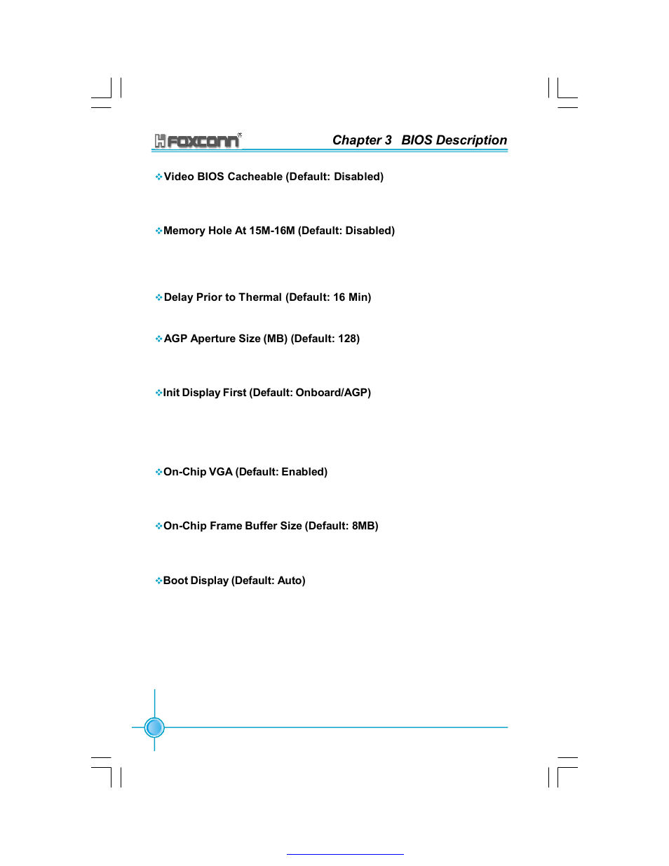 Chapter 3 bios description | Foxconn 865A05-G-6ELS User Manual | Page 40 / 88