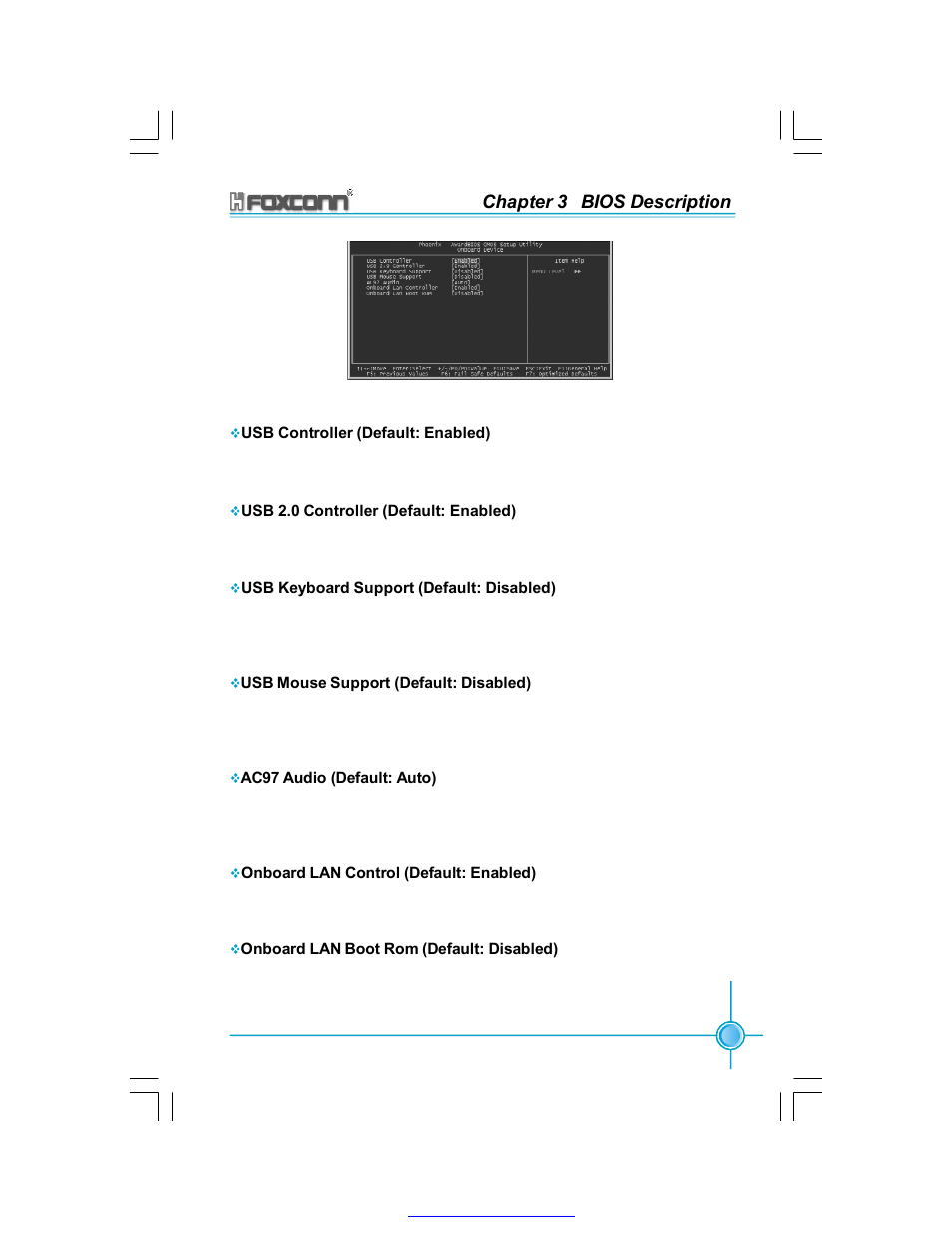 Chapter 3 bios description | Foxconn 865A05-G-6ELS User Manual | Page 43 / 88