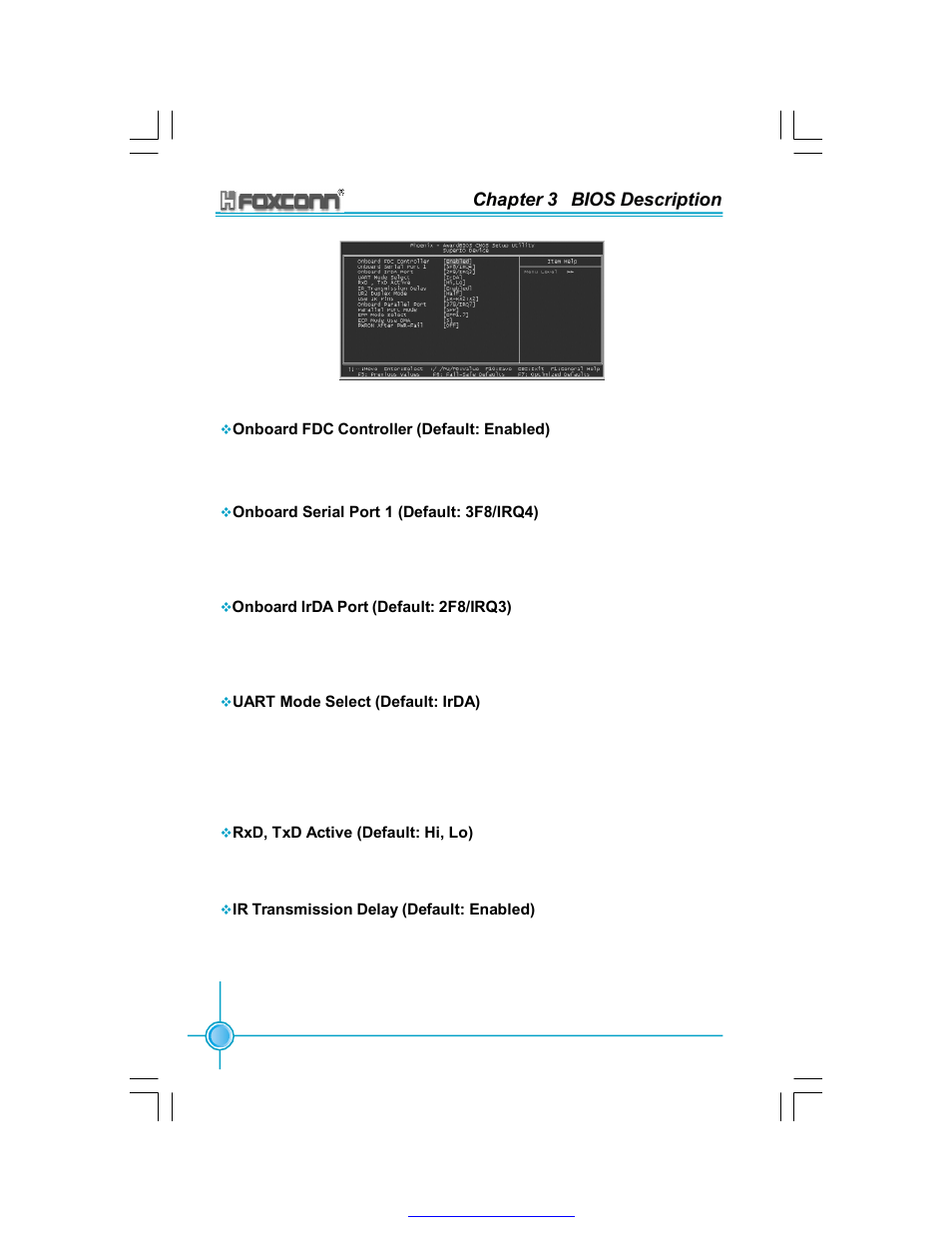 Chapter 3 bios description | Foxconn 865A05-G-6ELS User Manual | Page 44 / 88