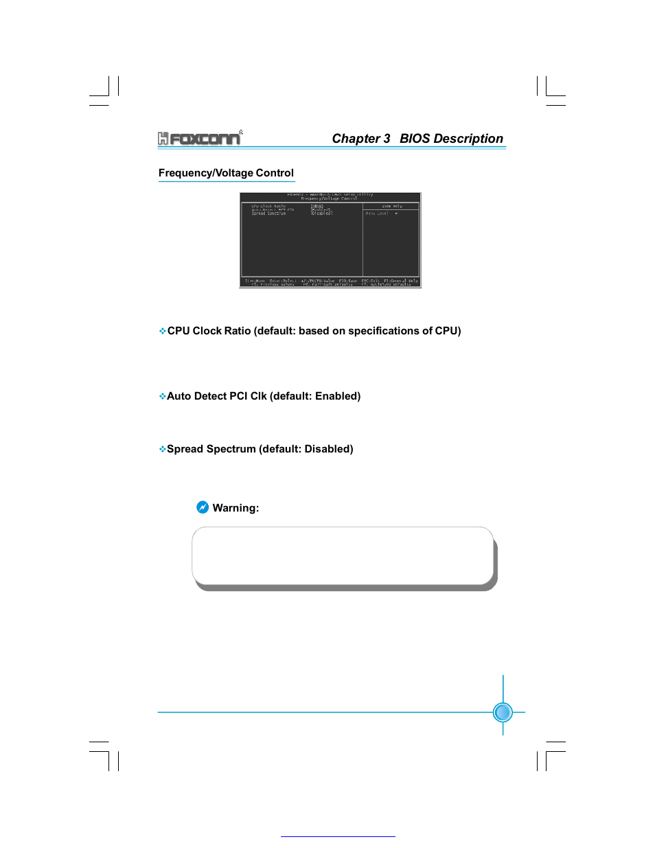 Chapter 3 bios description | Foxconn 865A05-G-6ELS User Manual | Page 51 / 88
