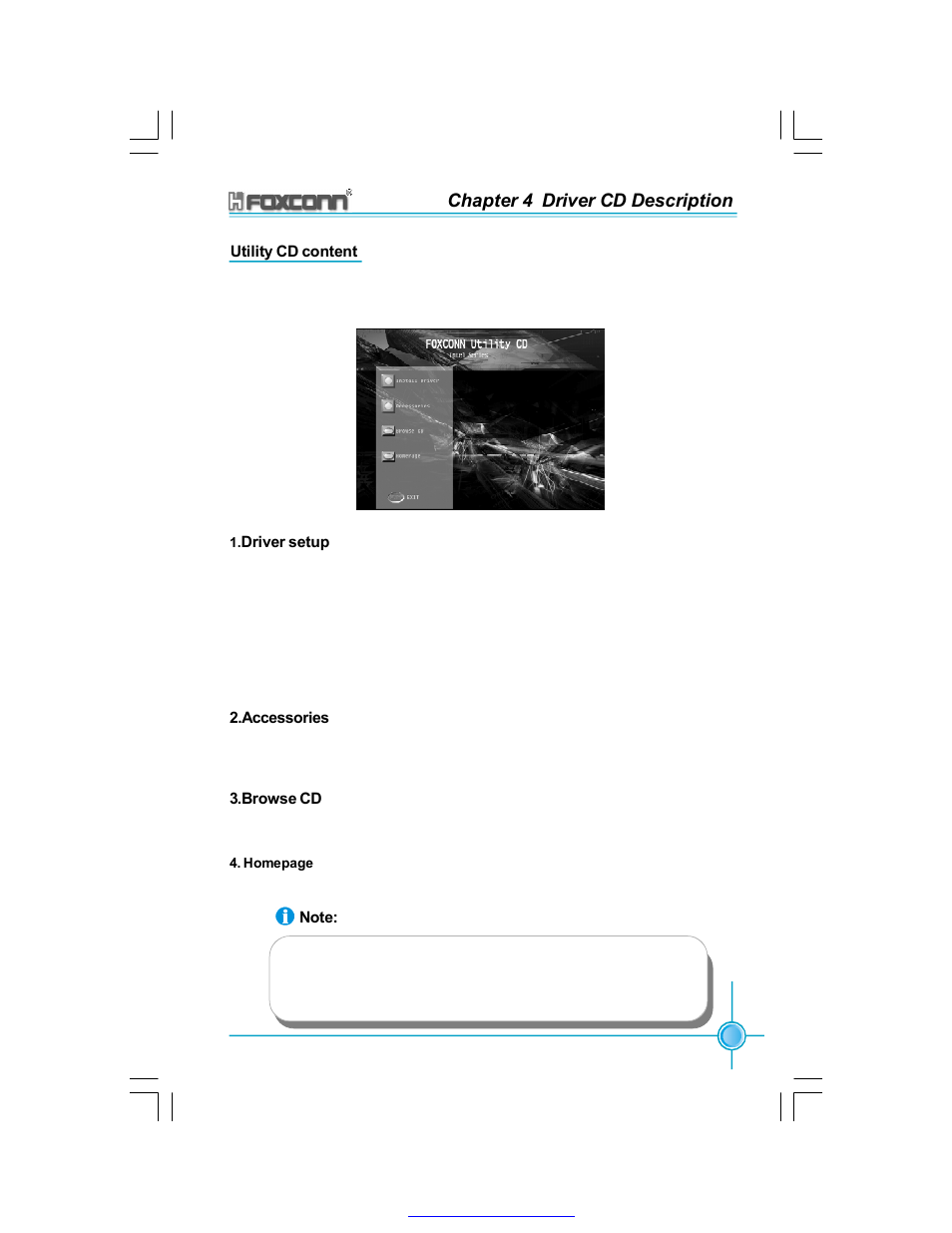 Chapter 4 driver cd description | Foxconn 865A05-G-6ELS User Manual | Page 55 / 88