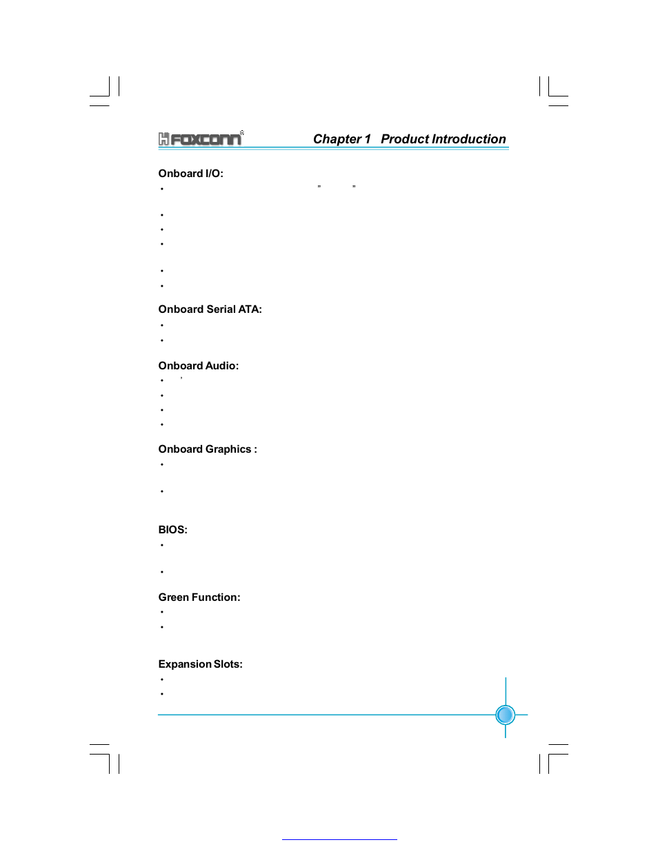 Chapter 1 product introduction | Foxconn 865A05-G-6ELS User Manual | Page 9 / 88