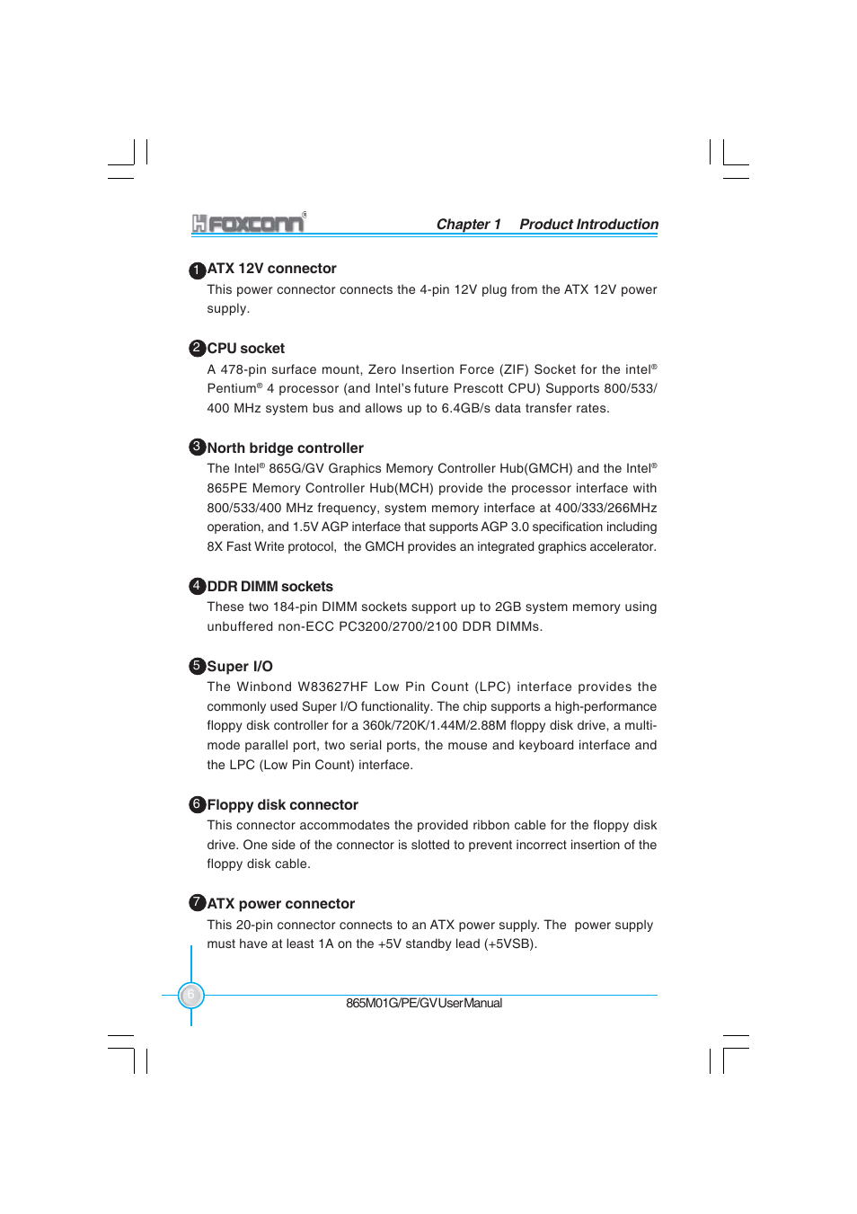 Foxconn 865M01-G-6ELS User Manual | Page 14 / 111