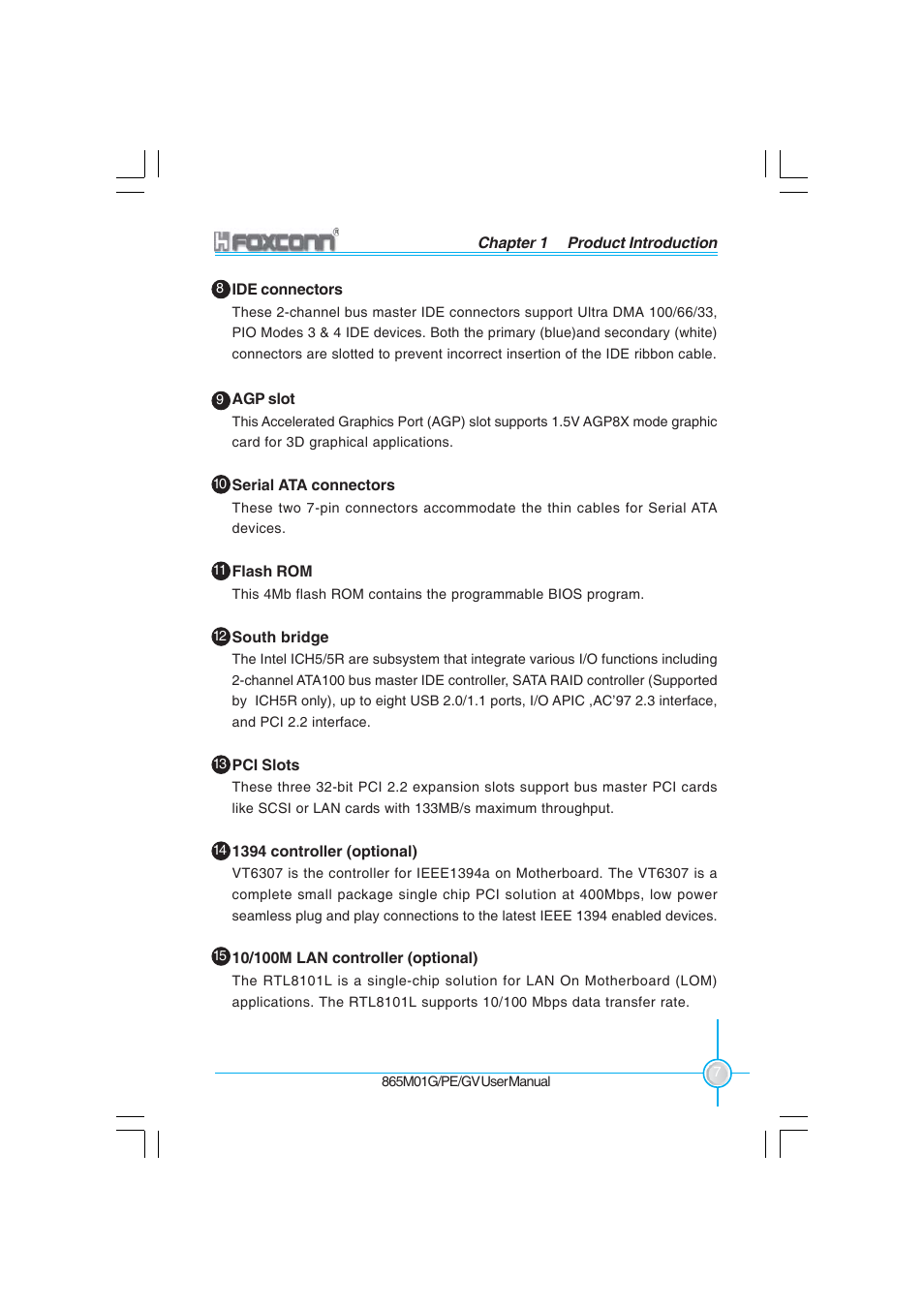 Foxconn 865M01-G-6ELS User Manual | Page 15 / 111