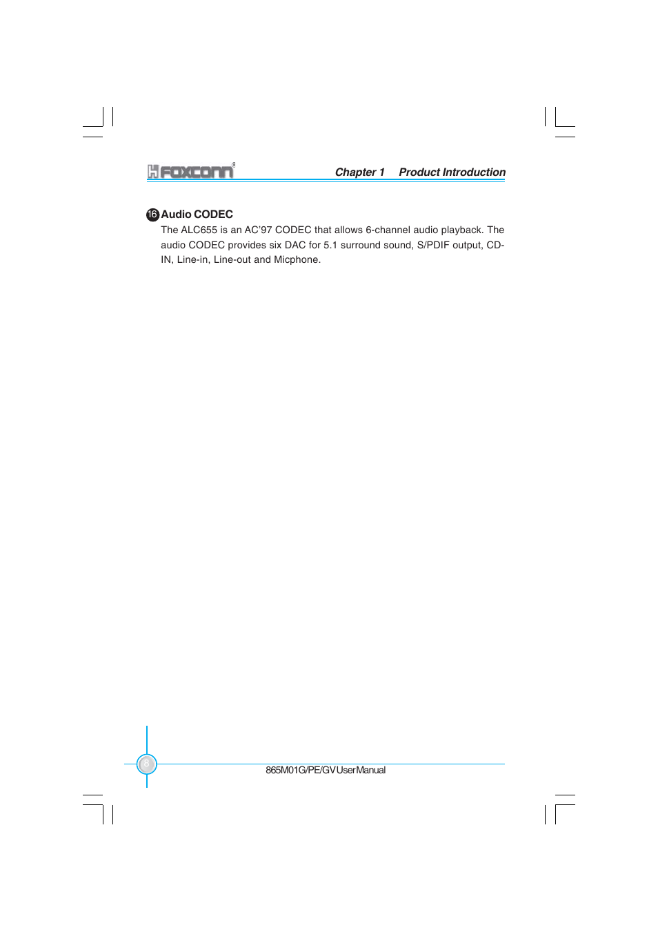 Foxconn 865M01-G-6ELS User Manual | Page 16 / 111