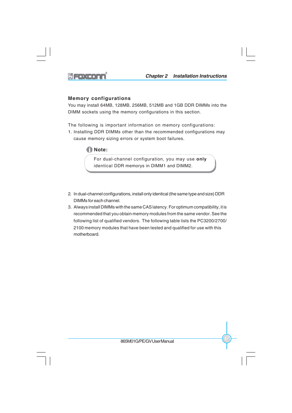 Foxconn 865M01-G-6ELS User Manual | Page 25 / 111