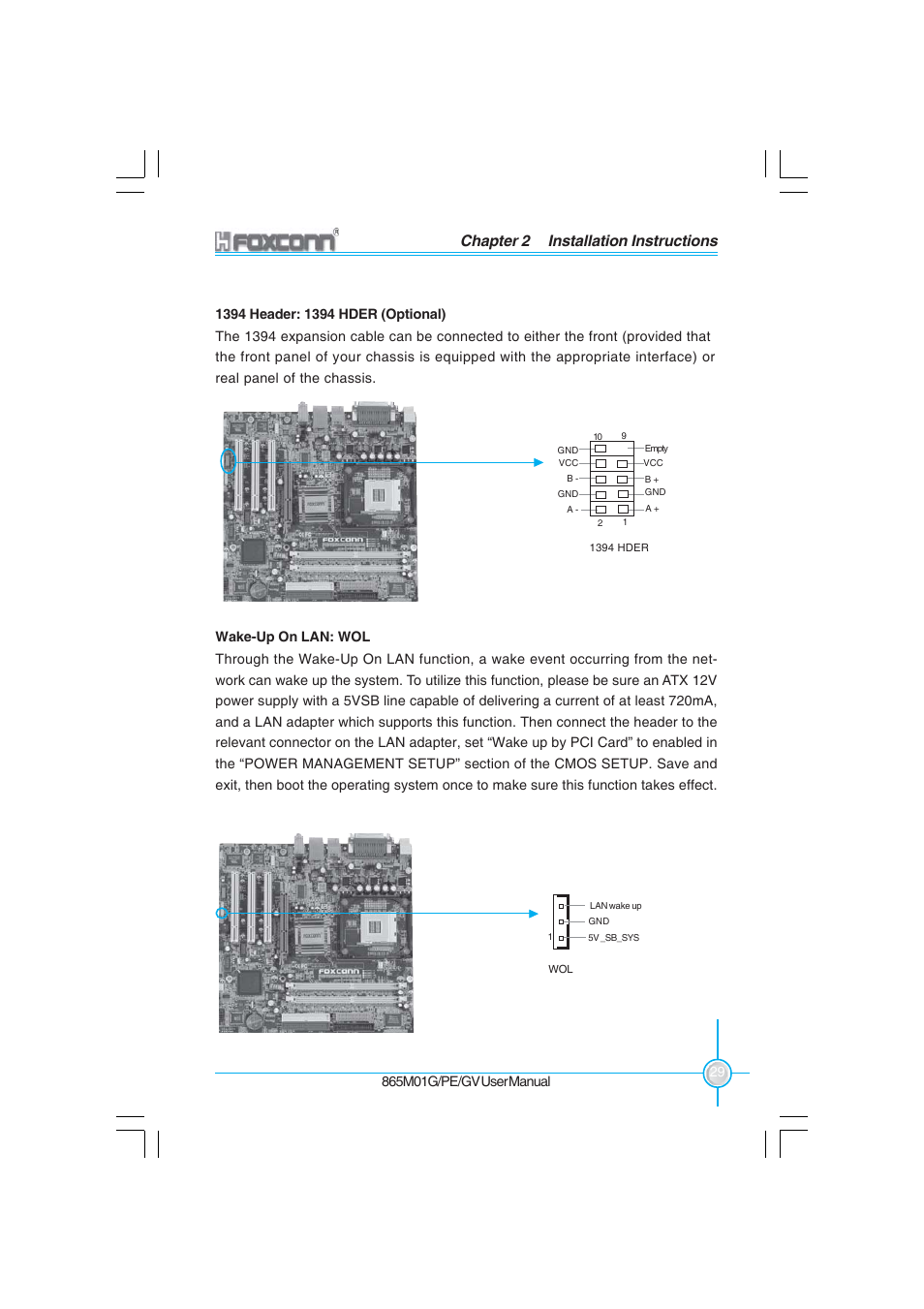 Chapter 2 installation instructions | Foxconn 865M01-G-6ELS User Manual | Page 37 / 111