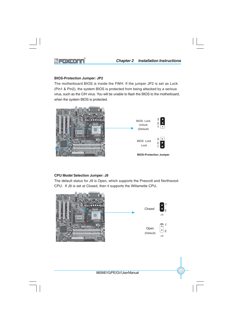 Chapter 2 installation instructions | Foxconn 865M01-G-6ELS User Manual | Page 47 / 111