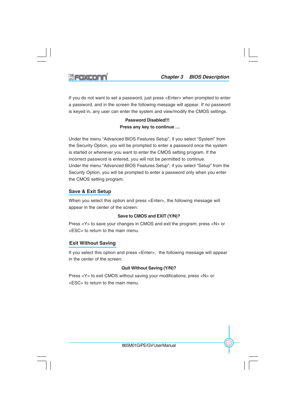 Foxconn 865M01-G-6ELS User Manual | Page 73 / 111