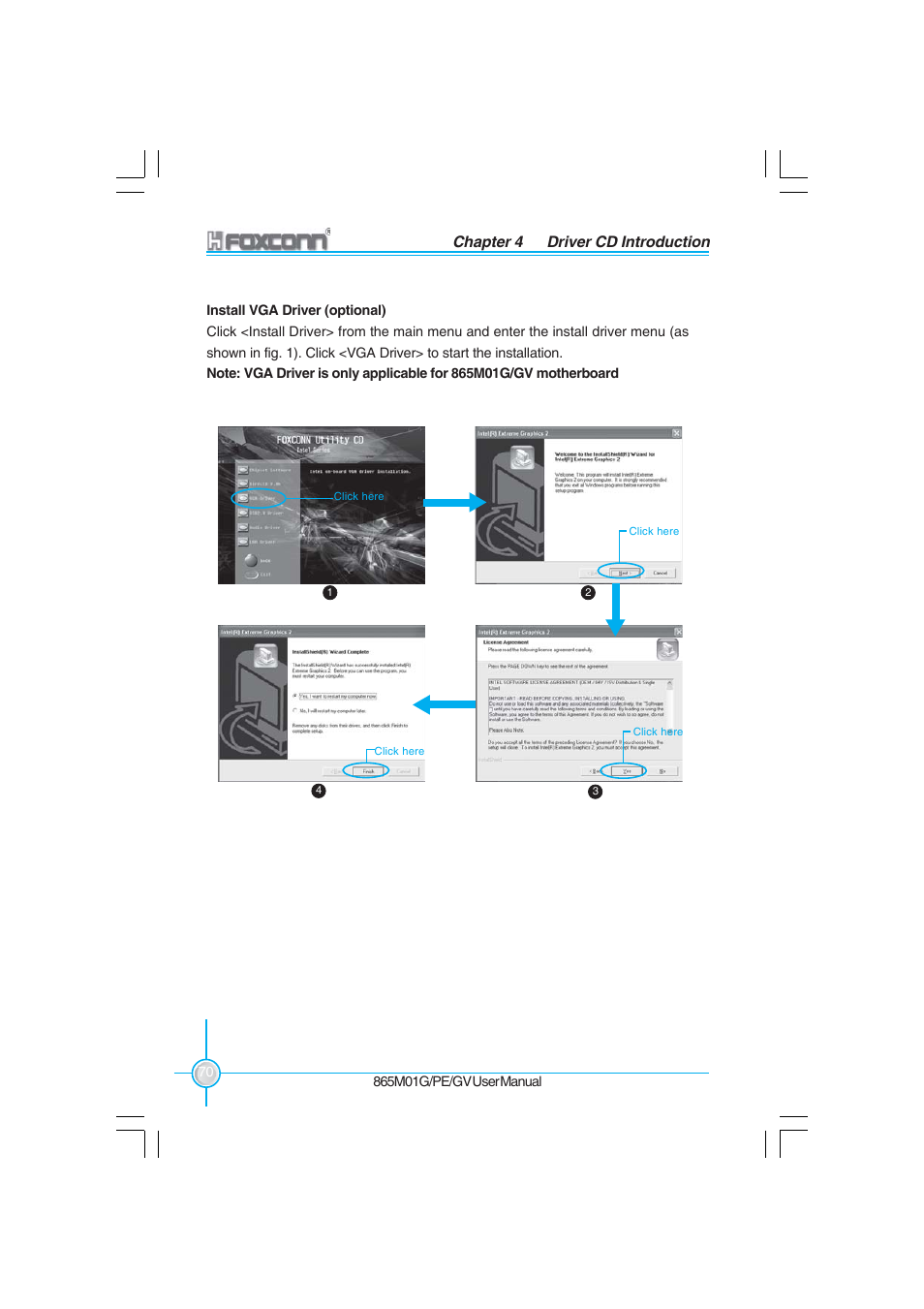 Chapter 4 driver cd introduction | Foxconn 865M01-G-6ELS User Manual | Page 78 / 111