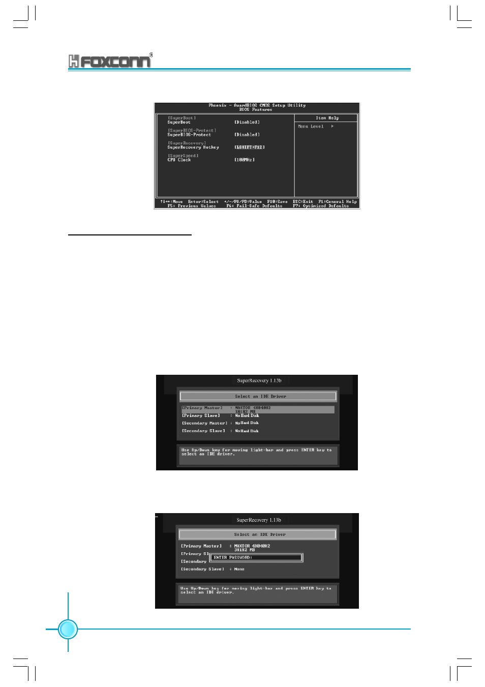 Hard disk selection | Foxconn 865M06-G-6EKS User Manual | Page 104 / 119