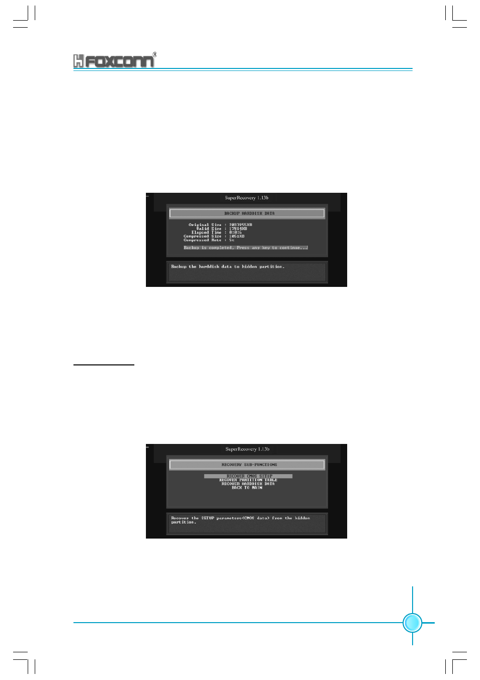 Recovery | Foxconn 865M06-G-6EKS User Manual | Page 109 / 119