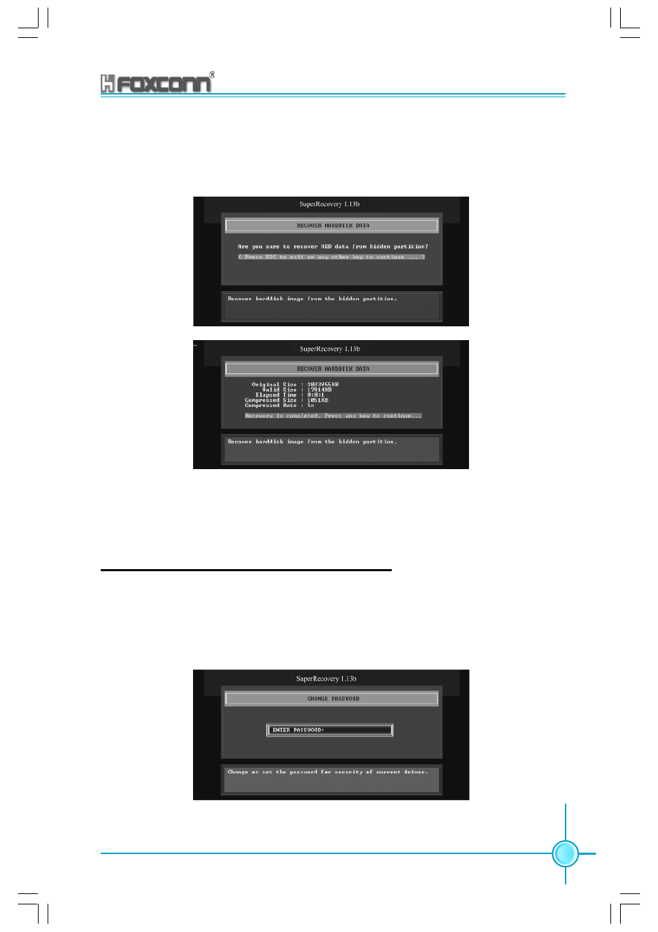 Change password introduction | Foxconn 865M06-G-6EKS User Manual | Page 111 / 119