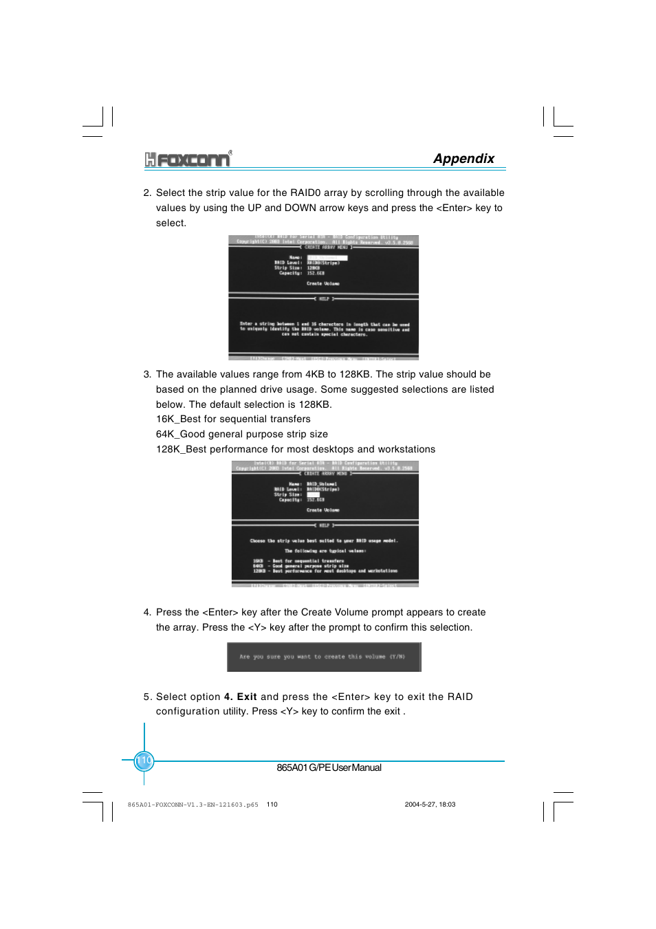 Appendix | Foxconn 865A01-PE-6EKRS User Manual | Page 118 / 124