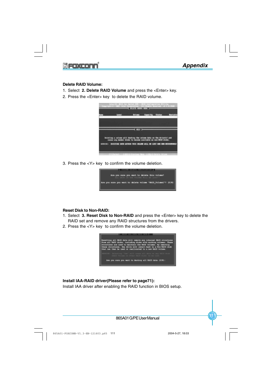 Appendix | Foxconn 865A01-PE-6EKRS User Manual | Page 119 / 124