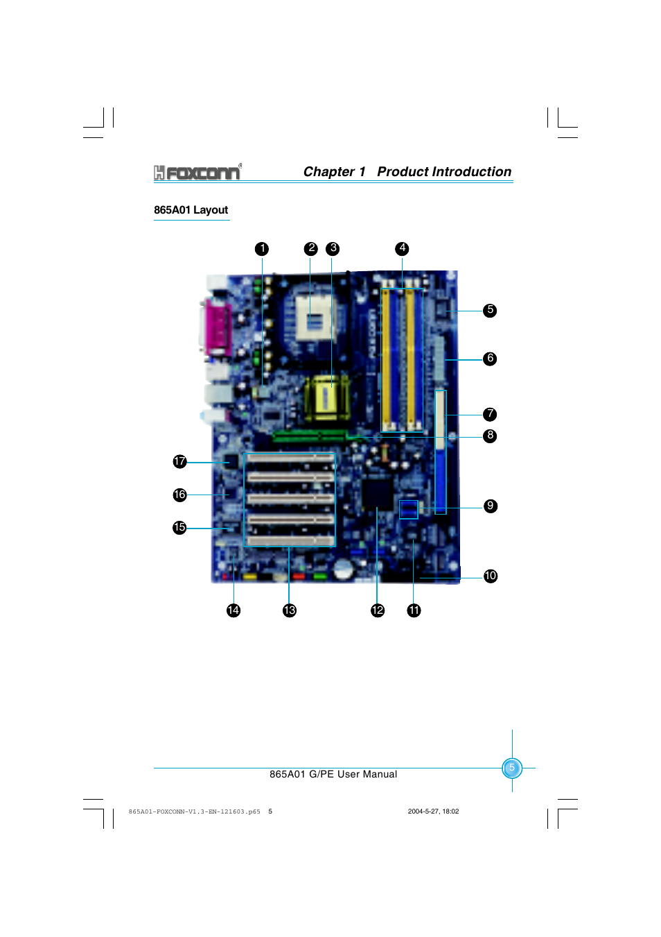 Chapter 1 product introduction | Foxconn 865A01-PE-6EKRS User Manual | Page 13 / 124