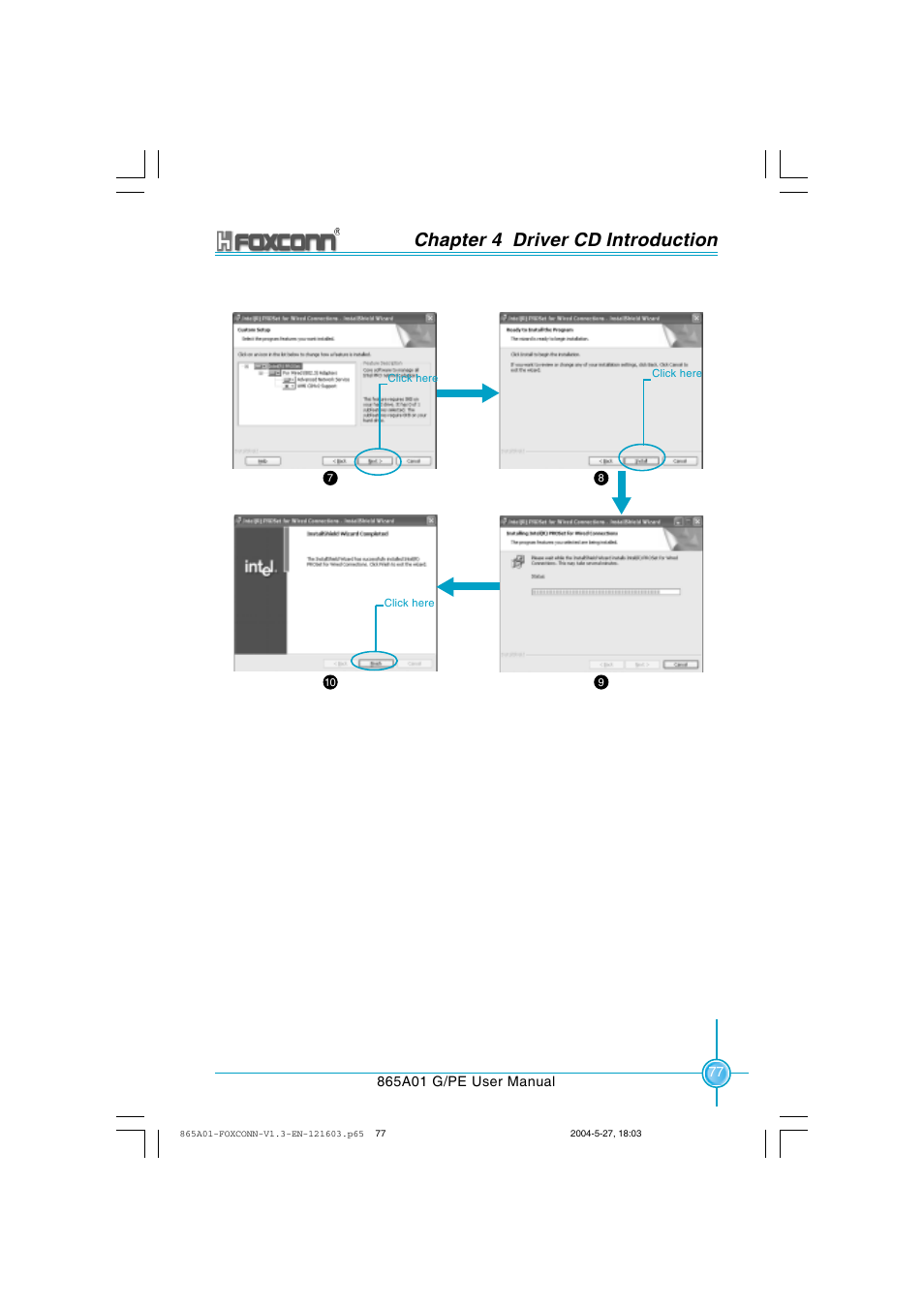 Chapter 4 driver cd introduction | Foxconn 865A01-PE-6EKRS User Manual | Page 85 / 124
