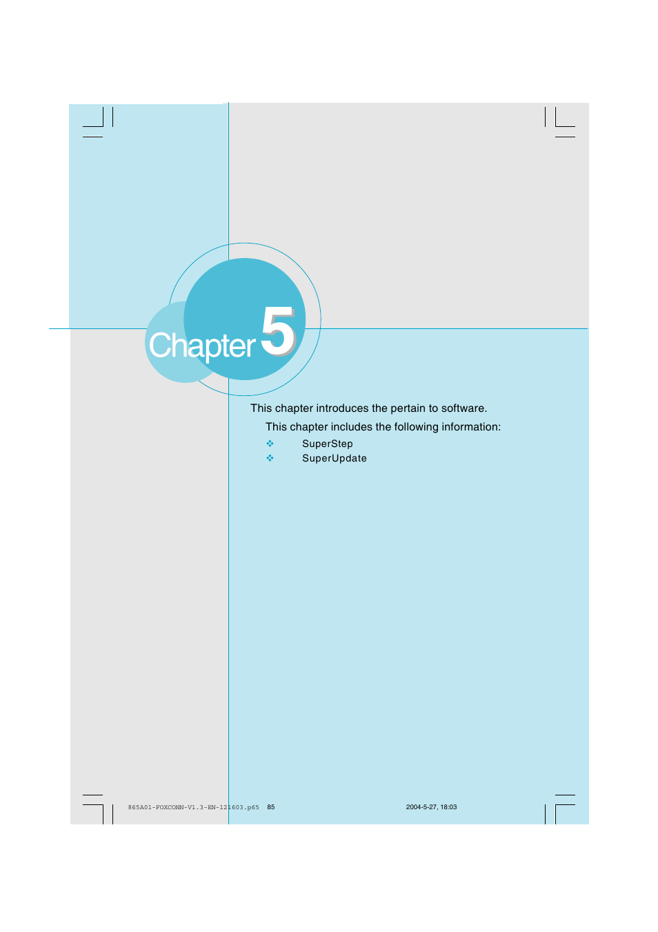 Chapter | Foxconn 865A01-PE-6EKRS User Manual | Page 93 / 124