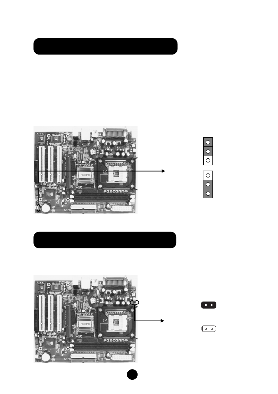 Cpu model selection jumper: j2, Clear cmos jumper: cls_cmos | Foxconn 648FX4MR-ES User Manual | Page 4 / 10