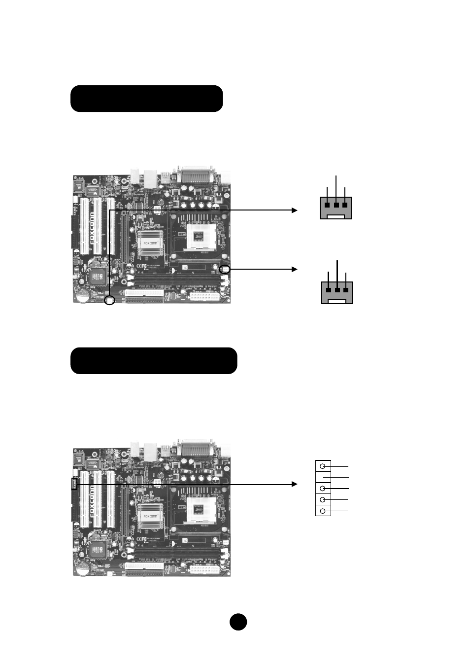 Cpu fan & fan1 4. irda header (optional) | Foxconn 6514MR-ES User Manual | Page 5 / 10