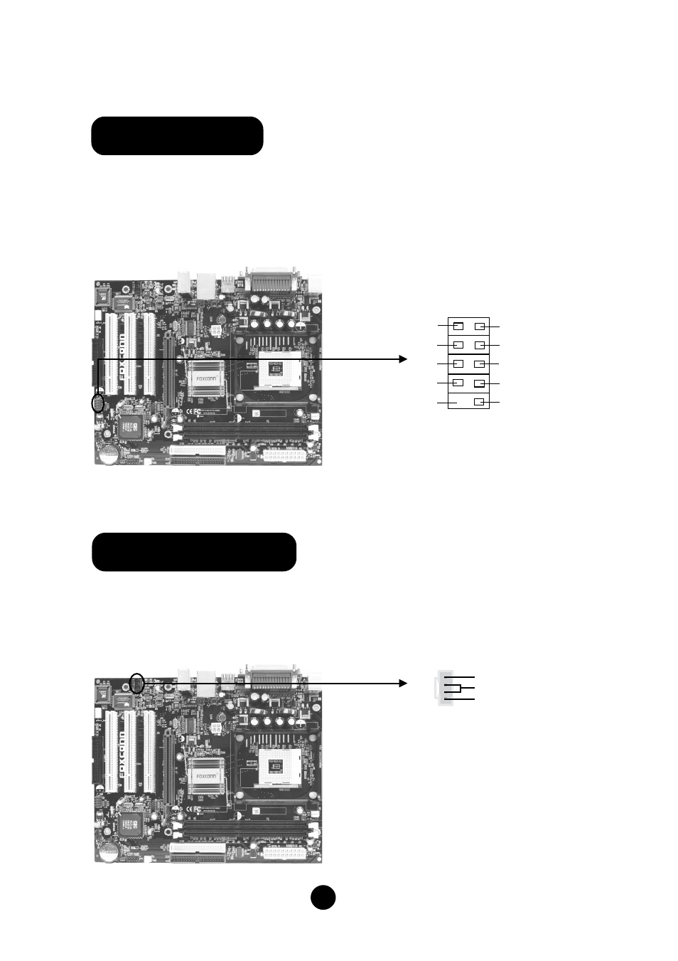 Usb header, Cd_in connector | Foxconn 6514MR-ES User Manual | Page 6 / 10