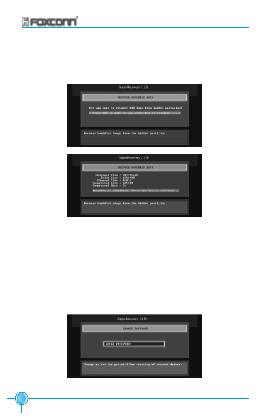 Change password introduction | Foxconn 655A01-FX-6LRS User Manual | Page 106 / 106