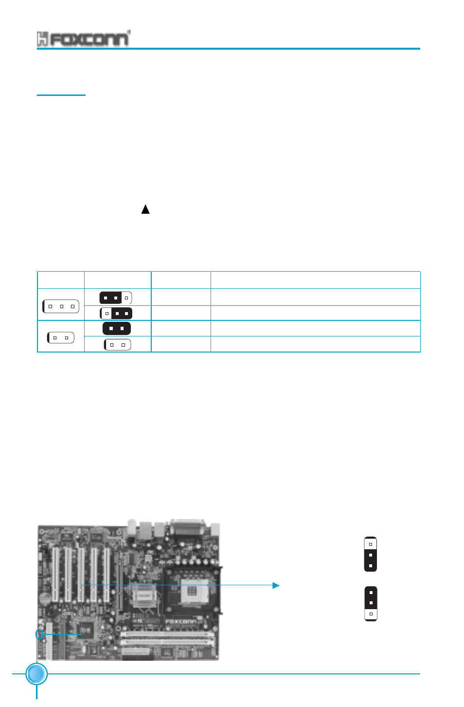 Chapter 2 installation instructions, Jumpers | Foxconn 655A01-FX-6LRS User Manual | Page 38 / 106