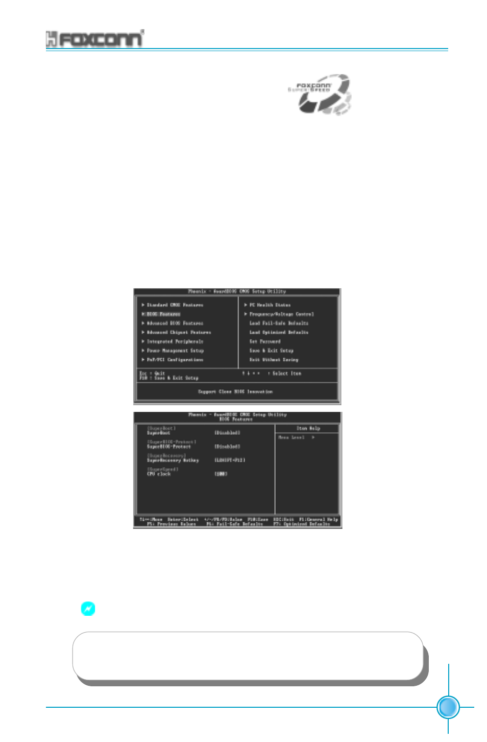 Superspeed, Procedures | Foxconn 655A01-FX-6LRS User Manual | Page 95 / 106