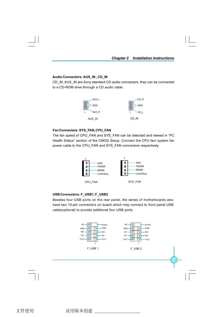 Chapter 2 installation instructions | Foxconn RC4107MA-8KRS2 User Manual | Page 24 / 89