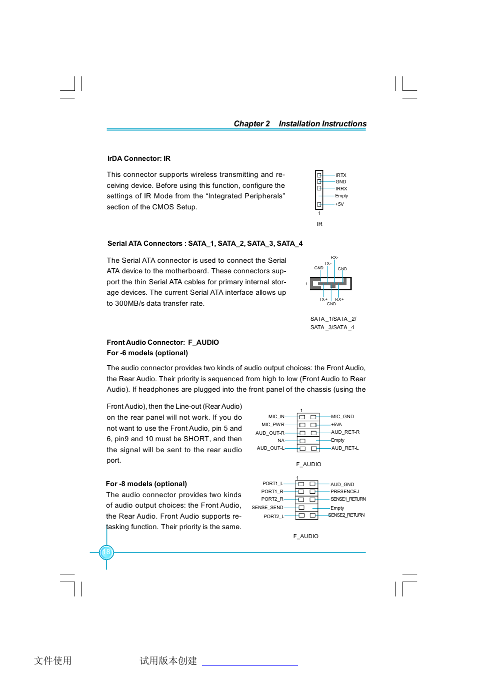 Chapter 2 installation instructions | Foxconn RC4107MA-8KRS2 User Manual | Page 25 / 89