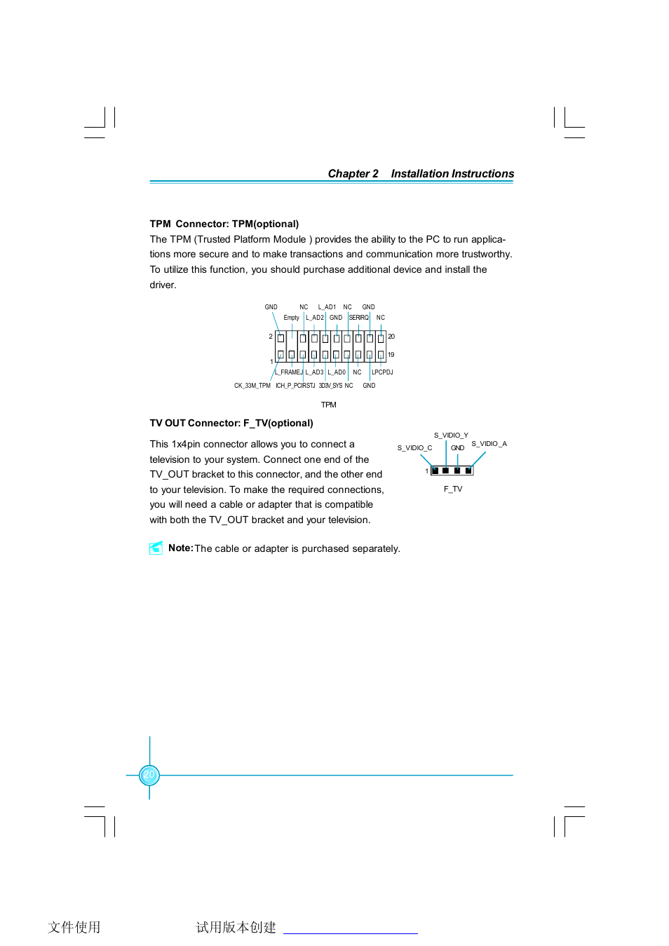 Chapter 2 installation instructions | Foxconn RC4107MA-8KRS2 User Manual | Page 27 / 89