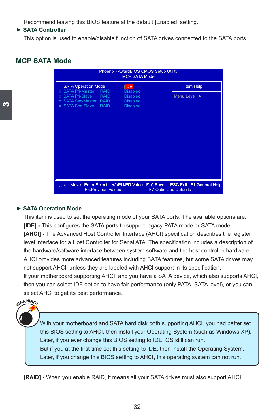 Mcp sata mode | Foxconn M7VMX Series User Manual | Page 39 / 107
