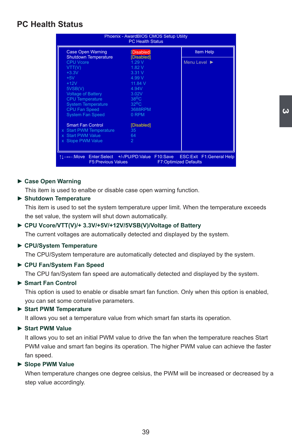 Pc health status | Foxconn M7VMX Series User Manual | Page 46 / 107