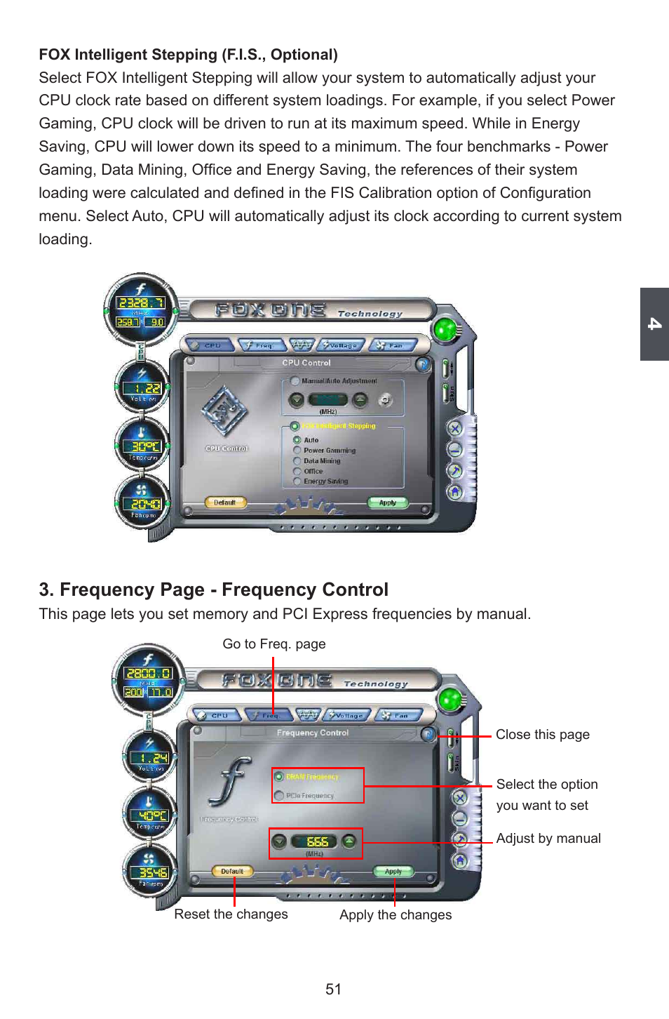 Frequency page - frequency control | Foxconn M7VMX Series User Manual | Page 58 / 107
