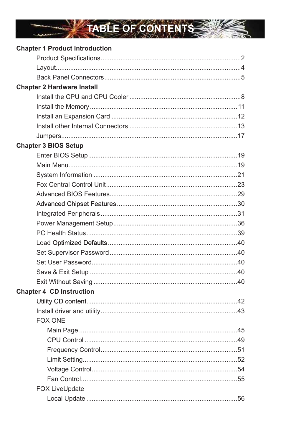 Foxconn M7VMX Series User Manual | Page 6 / 107