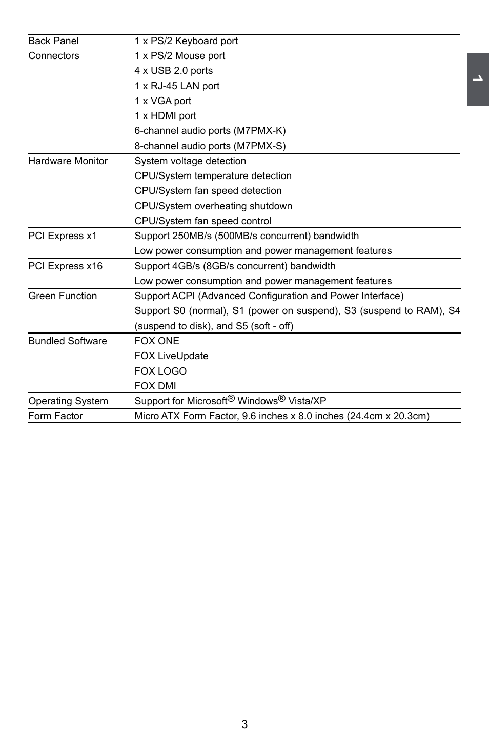 Foxconn M7PMX Series User Manual | Page 10 / 108