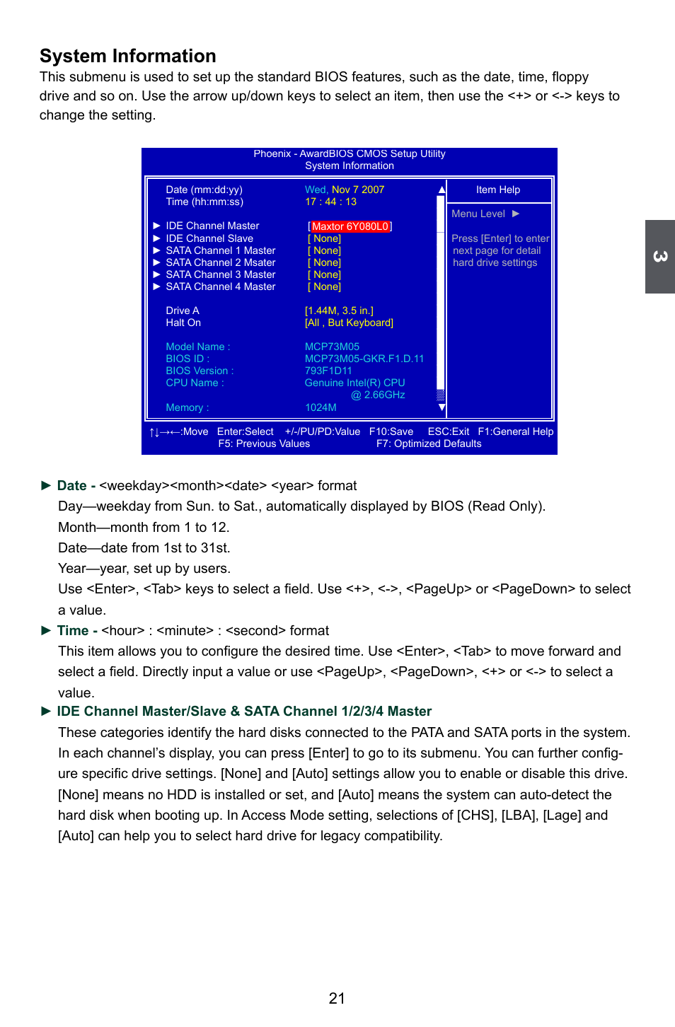 System information | Foxconn M7PMX Series User Manual | Page 28 / 108
