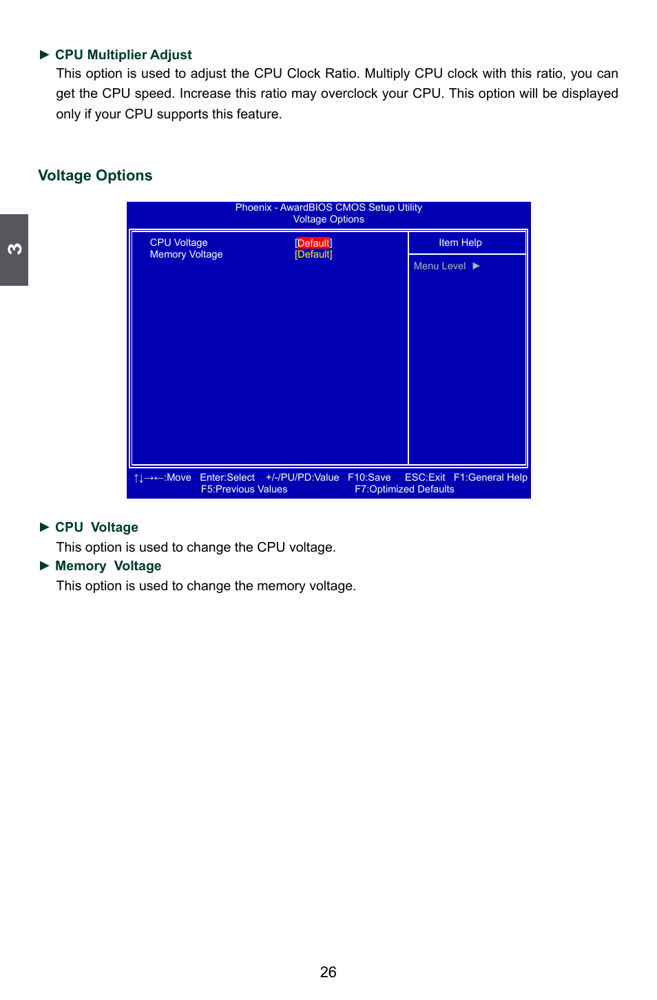 Voltage options | Foxconn M7PMX Series User Manual | Page 33 / 108