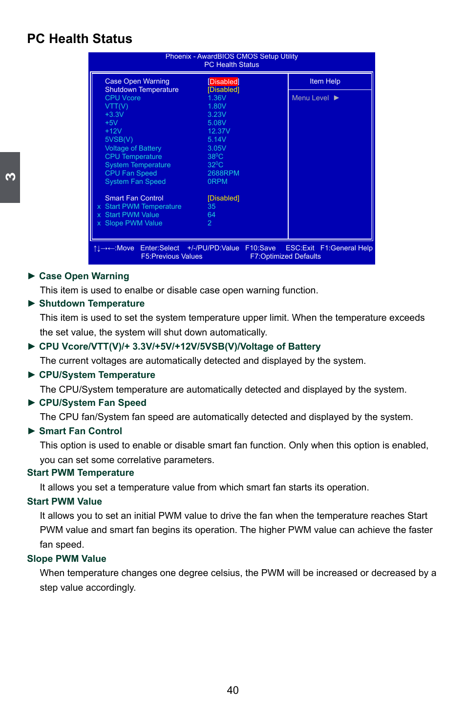 Pc health status | Foxconn M7PMX Series User Manual | Page 47 / 108