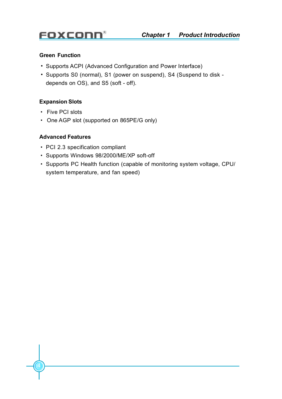Foxconn 865G7AF-8EKS User Manual | Page 10 / 51