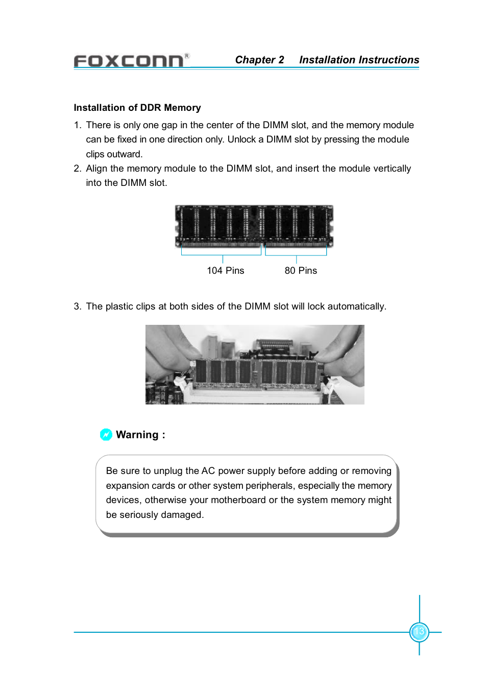 Foxconn 865G7AF-8EKS User Manual | Page 19 / 51