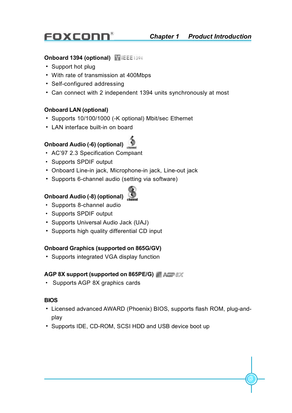 Foxconn 865G7AF-8EKS User Manual | Page 9 / 51