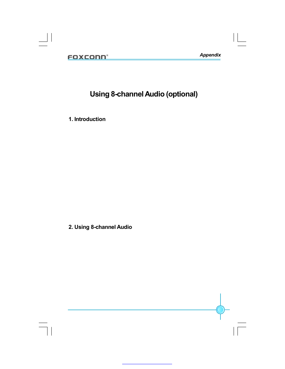 Using 8-channel audio (optional), Introduction, Using 8-channel audio | Foxconn 915P7AD-8EKRS User Manual | Page 108 / 110