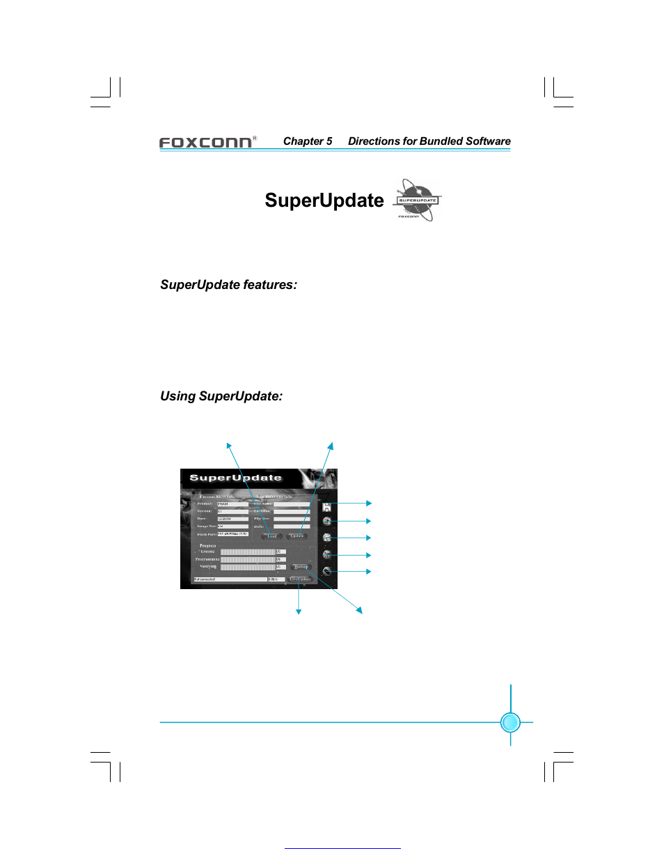 Superupdate, Superupdate features, Using superupdate | Foxconn 915P7AD-8EKRS User Manual | Page 90 / 110