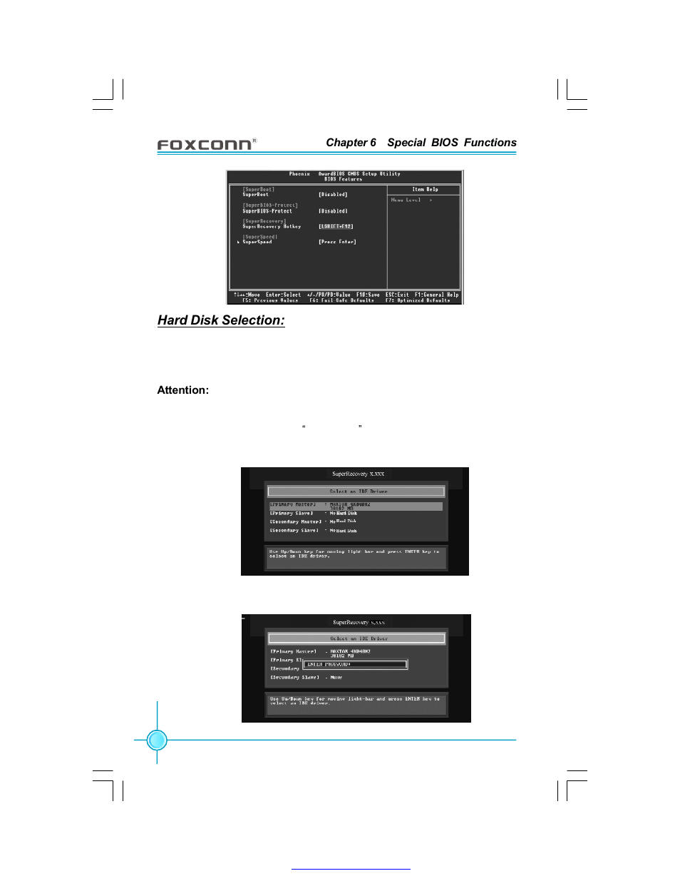 Hard disk selection | Foxconn 915P7AD-8EKRS User Manual | Page 99 / 110