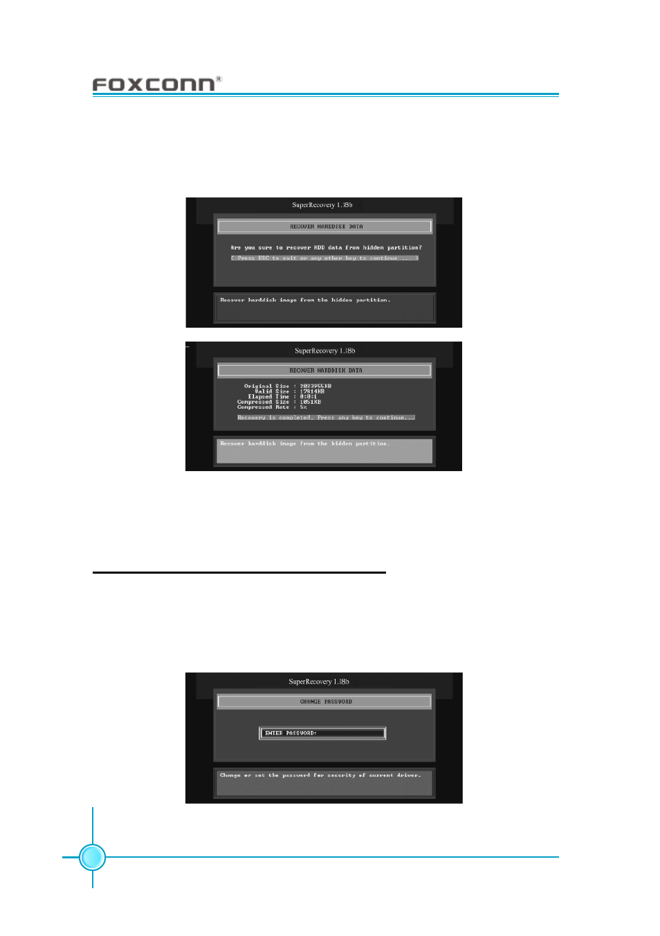 Change password introduction | Foxconn 925XE7AA-8EKRS2 User Manual | Page 100 / 104