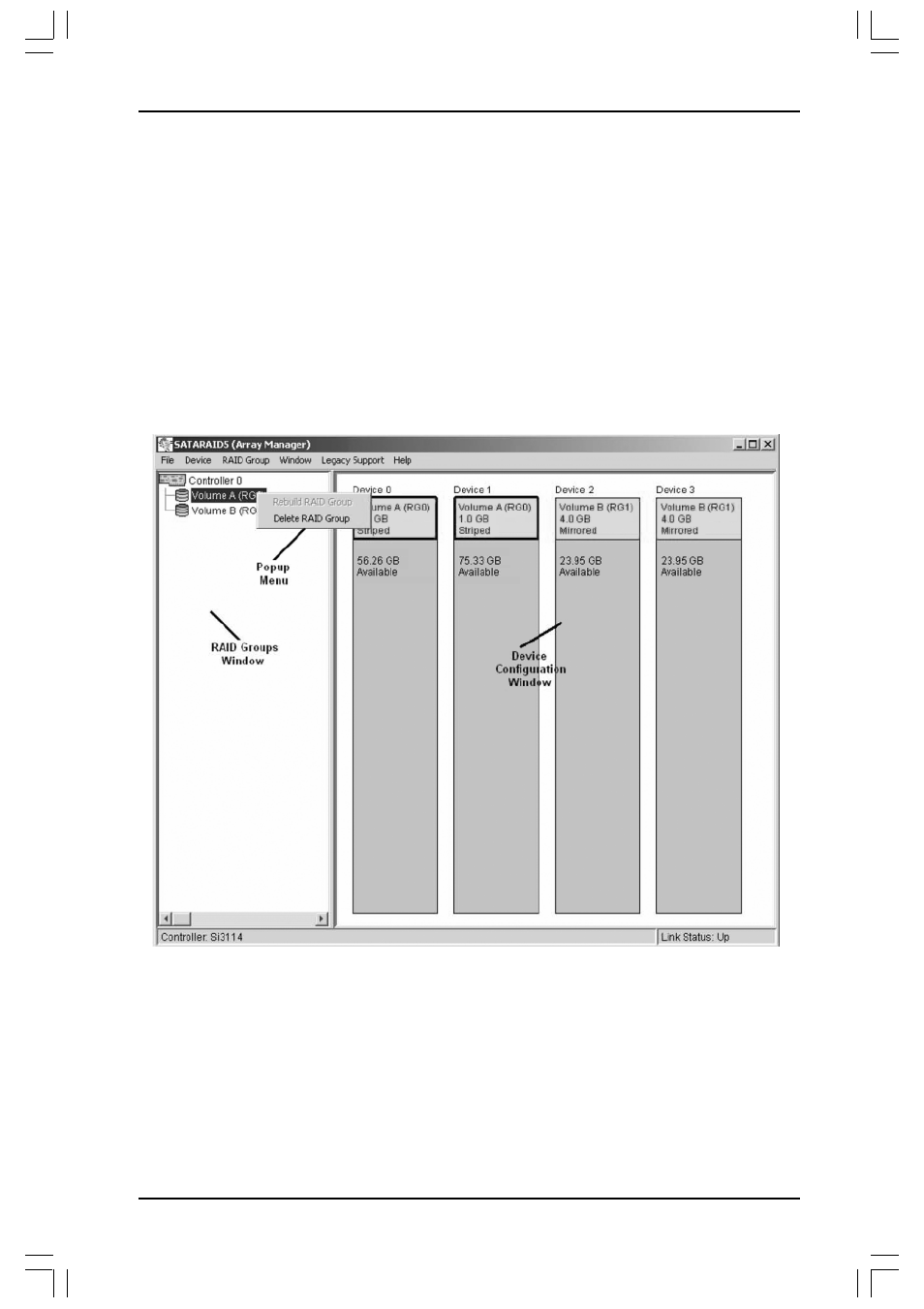 Raid user’s guide, Using silicon image sata raid gui | Foxconn 925XE7AA-8EKRS2-RAID User Manual | Page 33 / 45