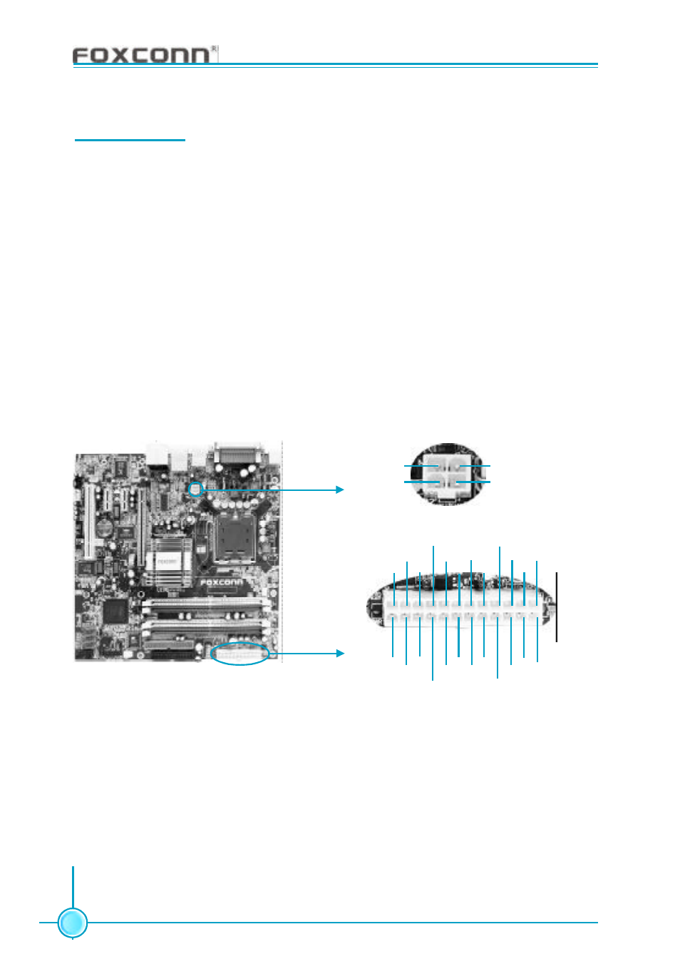 Chapter 2 installation instructions, Power supply | Foxconn 915M03-G-8EKRS2 User Manual | Page 24 / 106