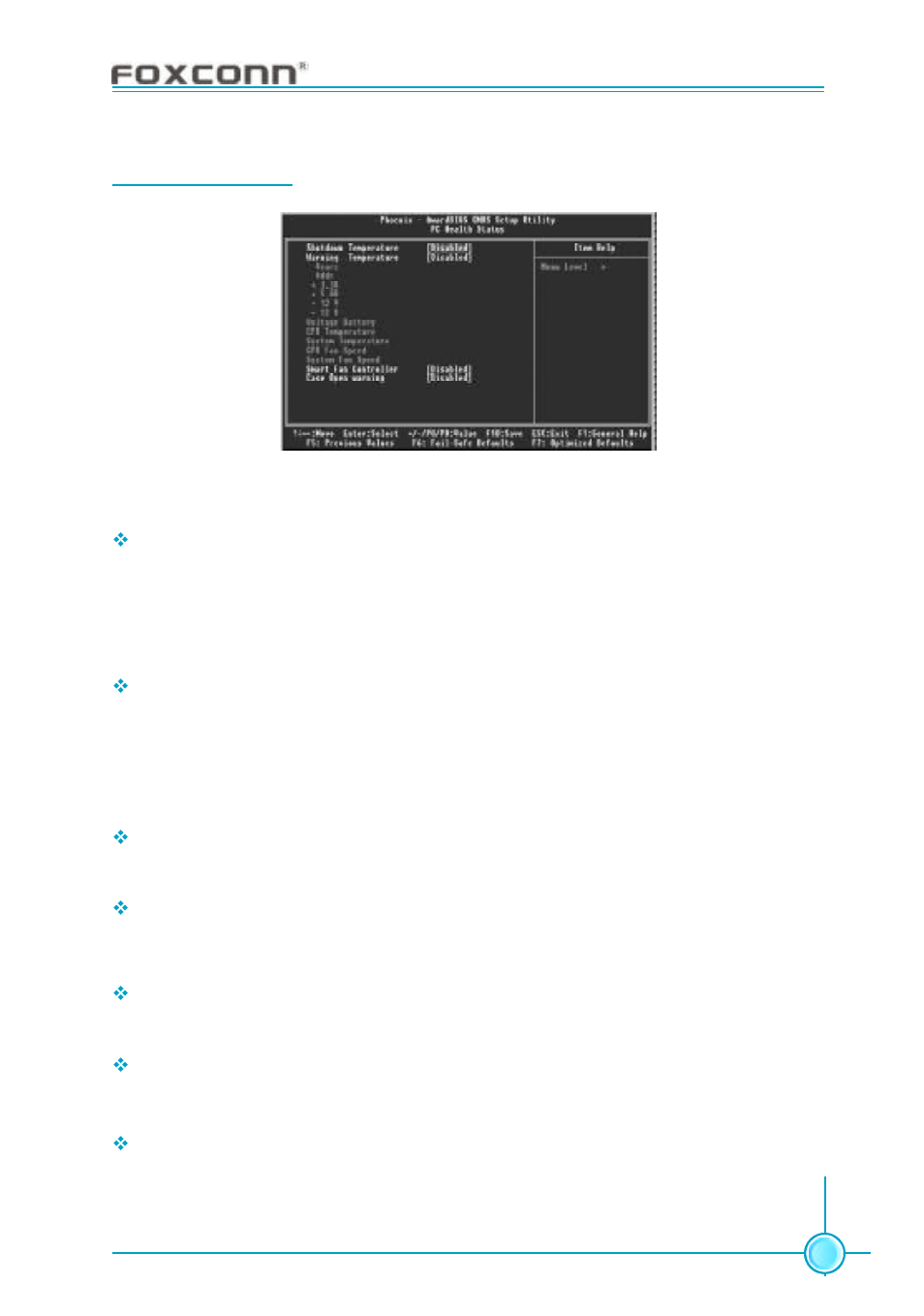 Chapter 3 bios description, Pc health status | Foxconn 915M03-G-8EKRS2 User Manual | Page 69 / 106