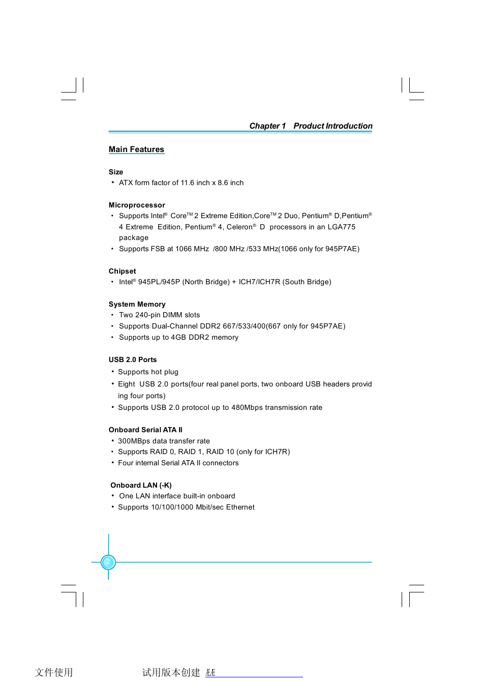 Foxconn 945PL7AE-8KRS2HV User Manual | Page 9 / 72